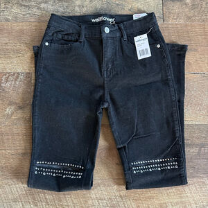 Girls Wallflower Girl Black Hailey Flare Jeans with Studs Size 14